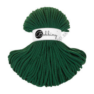 Bobbiny Macrame šnúrka - pletená - Premium pr. 5mm - Pine Green - 100 m