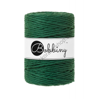 Bobbiny Macrame šnúrka - točená XXL - pr. 5 mm - Pine Green - 100 m