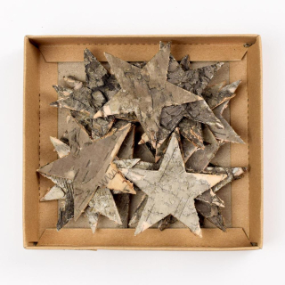 Hviezdy z kôry - pr. 6 cm - 1 bal.