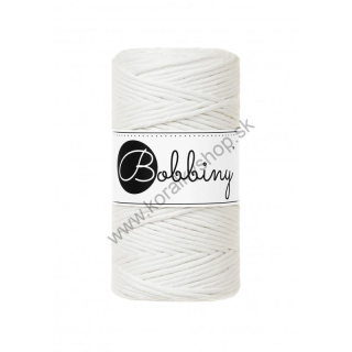 Bobbiny Macrame šnúrka Regular - točená - pr. 3mm - Off White - 100 m