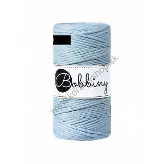 Bobbiny Macrame šnúrka Regular - točená - pr. 3mm - Sky blue - 100 m
