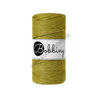 Bobbiny Macrame šnúrka Regular - točená - pr. 3mm - Golden Kiwi - 100 m