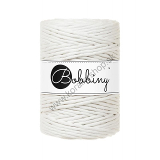 Bobbiny Macrame šnúrka - točená XXL - pr. 5 mm - Off White - 100 m