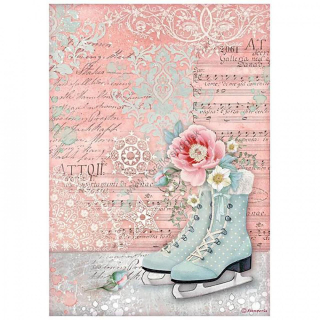 Ryžový papier - A4 - Sweet Winter Ice Skates