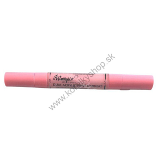 Akrylové fixy dual pen - dva hroty - ružová
