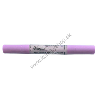 Akrylové fixy dual pen - dva hroty - sv. fialová