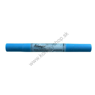 Akrylové fixy dual pen - dva hroty - modrá
