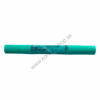 Akrylové fixy dual pen - dva hroty - tyrkysová