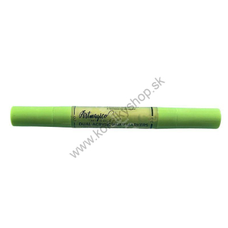 Akrylové fixy dual pen - dva hroty - sv. zelená