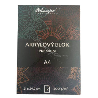 Akrylový blok Artmagico - A4 - 300g/m2 - 12 listov