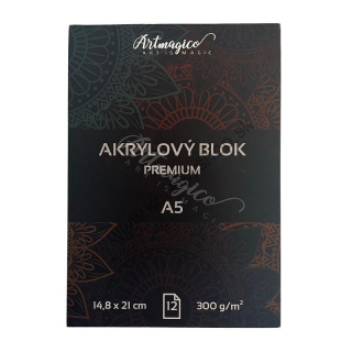 Akrylový blok Artmagico - A5 - 300g/m2 - 12 listov