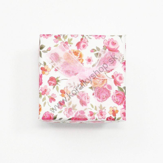 Darčeková krabička - 4x4 cm - ružová - 1ks