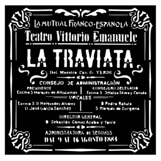 Plastová šablóna - Stamperia - 18 x 18 cm -Desire La Traviata