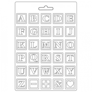 Plastová vytláčacia forma - A4 - abeceda