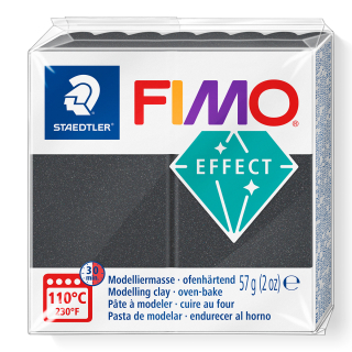 FIMO Effect metalická - sivá - 57 g