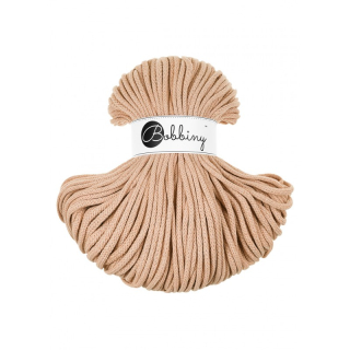 Bobbiny Macrame šnúrka - pletená - Premium pr. 5mm - Biscuit - 100 m