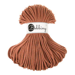 Bobbiny Macrame šnúrka - pletená - Premium pr. 5mm - Terracotta - 100 m