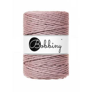 Bobbiny Macrame šnúrka - točená XXL - pr. 5 mm - Mauve - 100 m