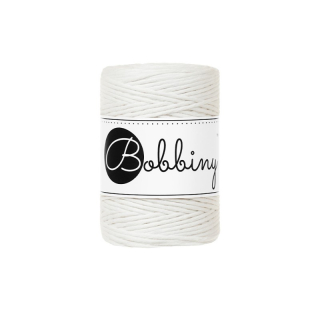 Bobbiny Macrame šnúrka - točená - pr. 1,5 mm - Off White - 100 m