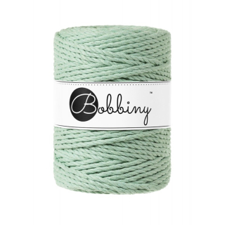 Bavlnené lano - Bobbiny - pr. 5 mm - Aloe - 100 m