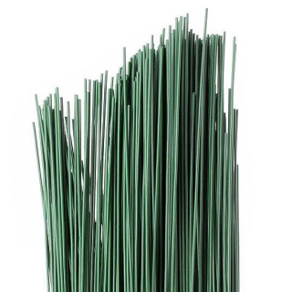 Floristický drôt - pr. 0,9 mm, dĺžka 40 cm - zelená - 10 ks