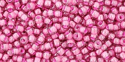 Inside-Color Lt Amethyst/Pink Lined  11/0 - 10 g