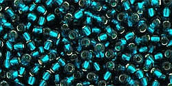 TOHO Round 11/0 - Silver-Lined Teal - 10 g