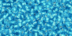 Silver-Lined Dark Aqua 11/0 - 10 g