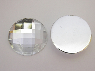 Akrylový kabošon  20mm - crystal - 1 kus
