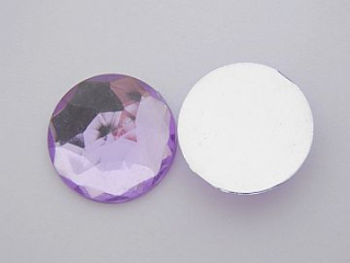 Akrylový kabošon  20mm - fialová - 1 kus