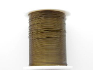 Bižutérny drôt 0,3mm/10m - zelenohnedý
