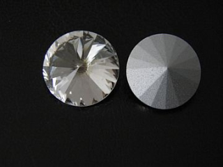 Sklenený kabošon - 18mm - crystal - 1 kus