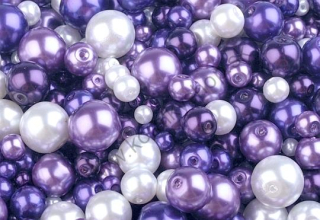 Mix - voskované perly - pr. 4 - 12 mm - 50g