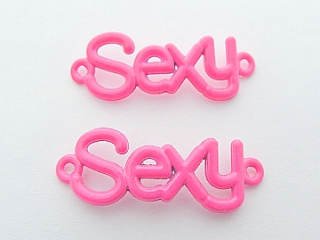 Medzikus "SEXY" - 41 x 14 mm - ružová - 1ks