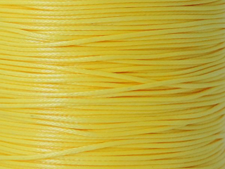 Voskovaná šnúrka 0,5 mm - lesklá - žltá
