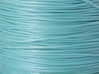 Voskovaná šnúrka 0,5 mm - lesklá - azúrovomodrá