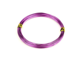 Hliníkový drôt 1,0 mm/10m - fialová