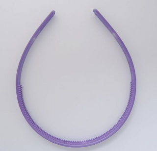 Plastová čelenka - 8 mm - fialová - 1ks