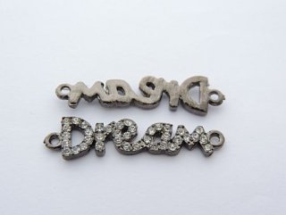 Medzikus "Dream" - 40 x 10 mm - čierna - 1ks