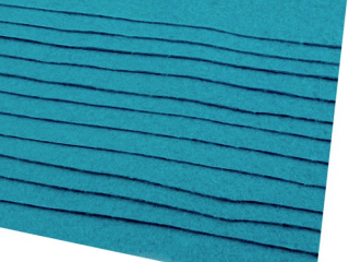 Látková dekoratívna plsť - hr. 0,9 mm - modrá - 20x30 cm
