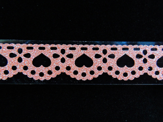 Samolepiaca dekoračná páska glitrová - šírka 15mm - staroružová