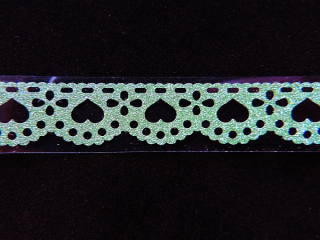 Samolepiaca dekoračná páska glitrová - šírka 15mm - zelená
