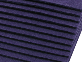 Látková dekoratívna plsť - hr. 2 - 3 mm - 20x30 cm - modrá