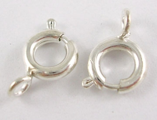 Zapínanie - kruhové - 6 mm - strieborná - 1ks