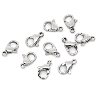 Karabínka - chirurgická oceľ - 10x6mm - 1ks 