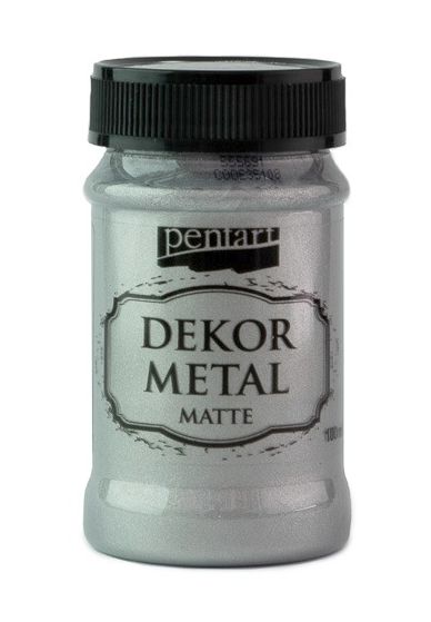 Dekor Metal - matná farba - strieborná - 100 ml