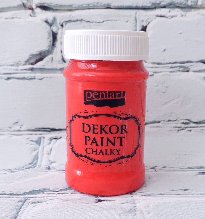 Dekor Paint Soft - červená - 100 ml